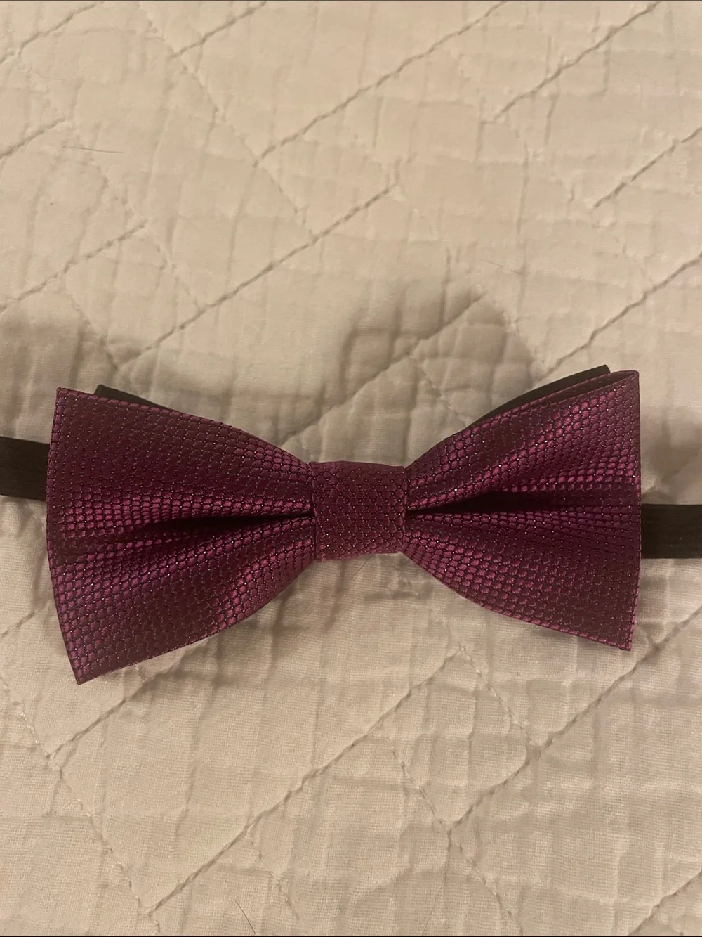 Set of Six Boy’s Pre-tied Bow Ties - Navy, Burgundy, Yellow, Striped, Black, Red